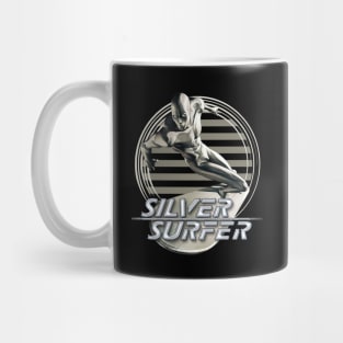 Retro Surfer Saving Galaxy Mug